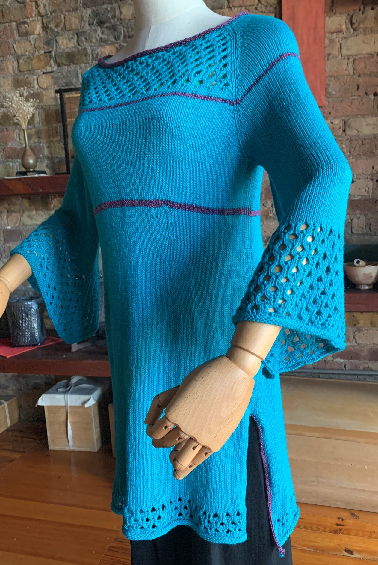 Rayon Kurti and Pant Set with Crochet Lace – Sukriti Store